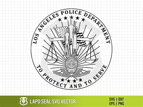 Los Angeles Police Department Seal, LAPD Police Badge Logo Law ...