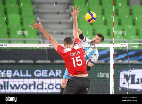 Martin Ramos (Argentina) against Egypt. Volleyball World Cup 2022 Stock ...