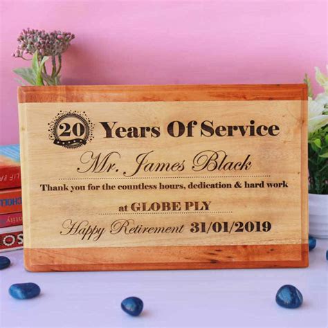 Retirement Plaque - Wooden Award Plaque- Personalized Retirement Gifts