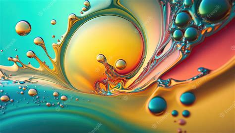 Premium Photo | Abstract paint color background with splashes oil paint vector illustration made ...