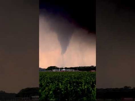 Classic cone tornado during a high-impact peak-season (May 19) tornado day in central Oklahoma ...