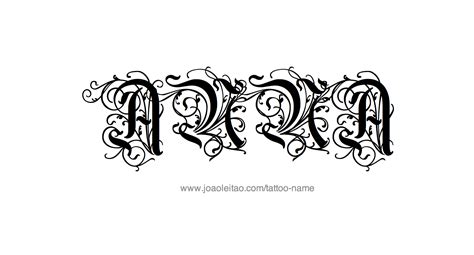 Anna Name Tattoo Designs