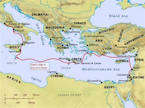 Paul’s Voyage to Rome – Bible Mapper Blog