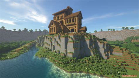 Minecraft Cliff House, Easy Minecraft Modern Cliff House Novocom Top - Great selection of the ...