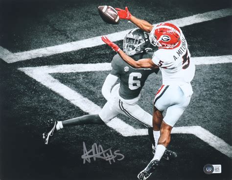 Adonai Mitchell Signed Georgia Bulldogs 11x14 Photo (Beckett ...