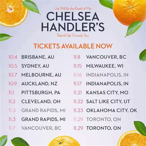 Chelsea Handler on Twitter: "2nd shows added in #Toronto, #Vancouver, # ...