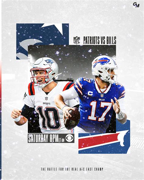 Wild Card round NFL (Pats vs Bills) :: Behance