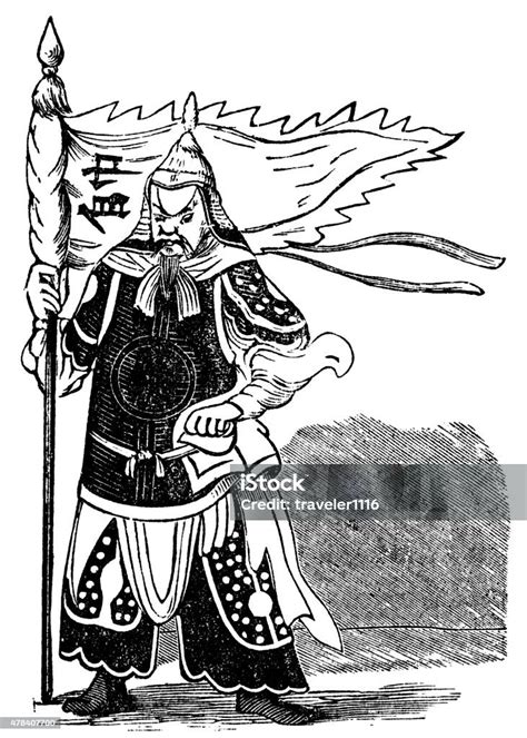 Guan Yu Chinese God Of War Stock Illustration - Download Image Now - Chinese Culture, Chinese ...