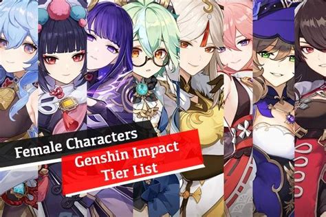 Genshin Impact Female Characters - All 49 Girl Characters from 5 Stars ...