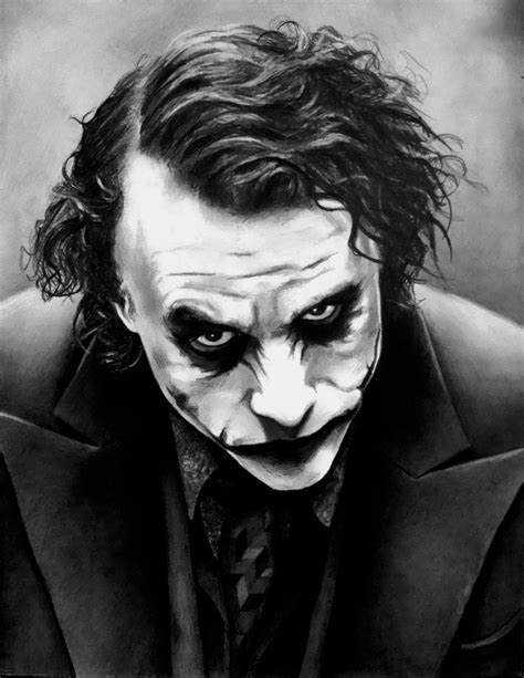 Heath Ledger Joker Sketch at PaintingValley.com | Explore collection of Heath Ledger Joker Sketch