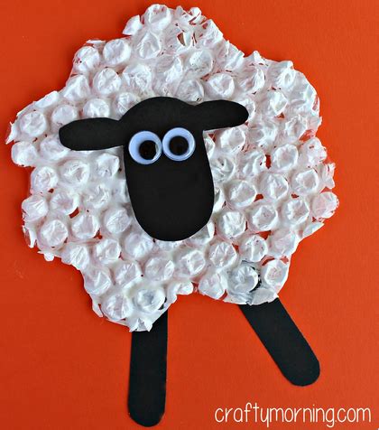 Bubble Wrap Sheep Craft for Kids - Crafty Morning