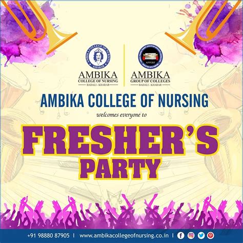 All the freshers are cordially invited to the Freshers’ Party of Ambika ...