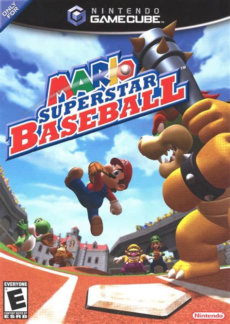 Mario Superstar Baseball (2005) GameCube box cover art - MobyGames