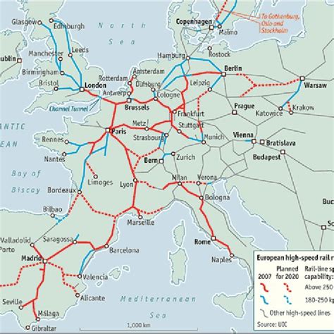 European High Speed Rail Network. Source [ 1 ] | Download Scientific Diagram