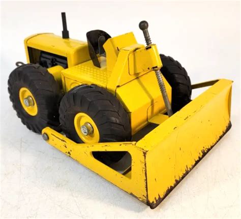 VINTAGE NYLINT TOURNATRACTOR Dozer Pressed Steel Construction Toy $85.00 - PicClick