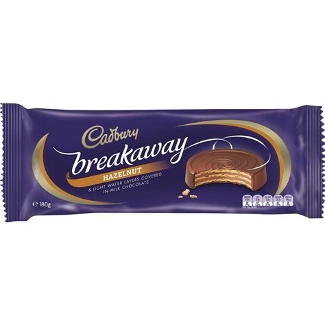 Cadbury Breakaway Hazelnut Biscuit 180g | Woolworths