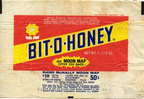 BIT-O-HONEY CANDY BAR WRAPPER – 1950s | CHUCKMAN'S PHOTOS ON WORDPRESS: CHICAGO NOSTALGIA AND ...