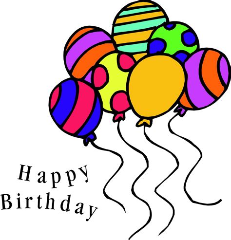 Happy birthday balloons clipart 2 - Clipartix