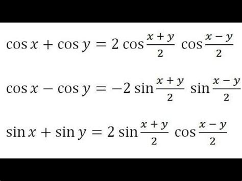 How to prove Cosx + Cosy = 2Cos(x +y)/2 × Cos(x-y)/2 । Trigonometry Formula Proofs (hindi) - YouTube