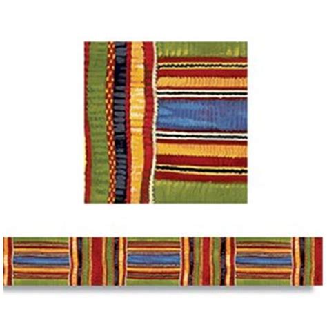 Trend Enterprises T-85092 Kente Cloth Borders Straight Edge- 11 per Pack 2.75 X 35.75 Total ...