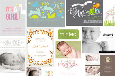 GIVEAWAY: Minted 25 Free Baby Shower Invitations or Birth Announcements ...