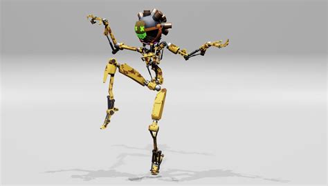 post apocalyptic robot character 3D model animated | CGTrader