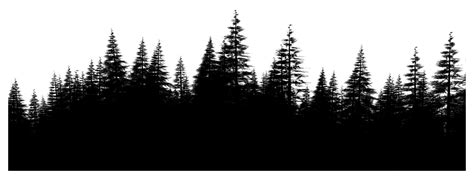 pine forest outline - Google Search | Forest silhouette, Tree tattoo ...