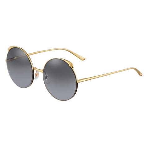 Cartier - Round - Metal Gold Champagne - Panthère de Cartier - Sunglasses - Cartier Eyewear ...