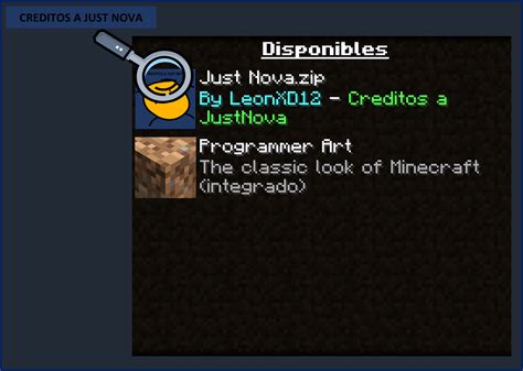 Just Nova V1 Minecraft Texture Pack