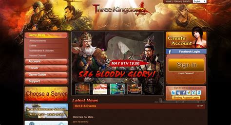 Three Kingdoms Online - Strategy browser games