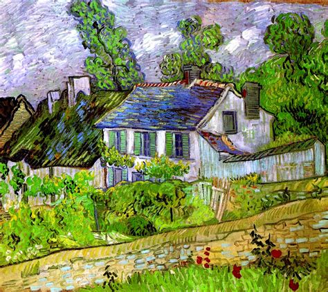 BEAUTIFUL PAINTINGS: Vincent VAN GOGH Houses in Auvers 1890