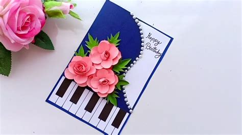 Beautiful Handmade Birthday card//Birthday card idea. - YouTube