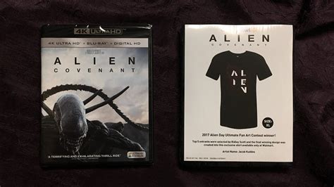 Unboxing ALIEN: COVENANT Walmart-Exclusive ‘Ultimate Alien Fan Gift Set’ (4K/Blu-ray + T-shirt ...