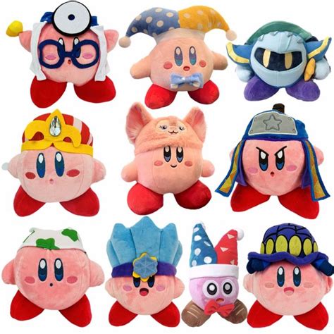 Anime Plushie Kirby Plush Cosplay Swordsman Knight Narutos Chef Doctor Strawberry Soft Kawaii ...