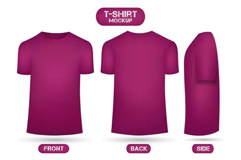 Plain pink t-shirt mockup 13387735 Vector Art at Vecteezy