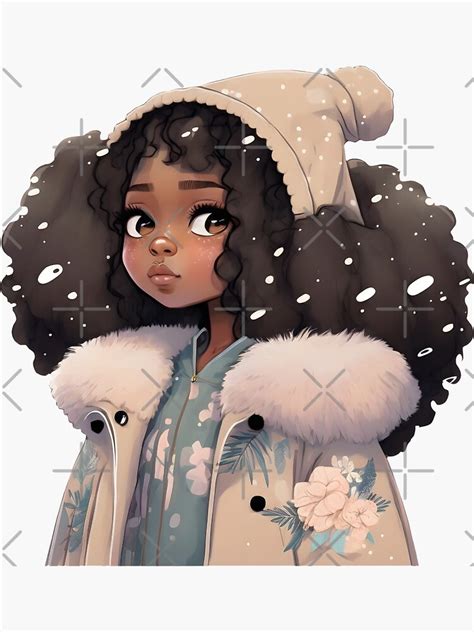 "Cute Girl in Winter Coat - Anime Kawaii " Sticker for Sale by Nymmzi | Redbubble