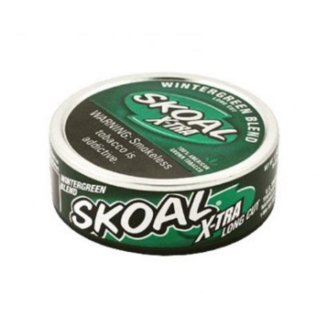 SKOAL XTRA LONG CUT WINTERGREEN (1.2OZ) - Asad Wholesale