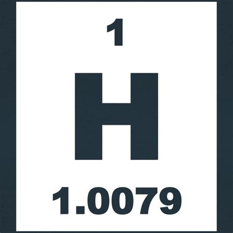 Periodic Table Words | Hydrogen (H) (element 1) - short invert Shirt ...