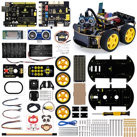 Keyestudio 4WD Multi BT Robot Car Kit Upgraded V2.0 W/LED Display for Arduino Robot Stem EDU ...