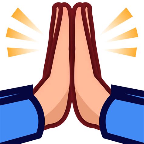 Emoji Praying Hands Prayer High five Emoticon - hand emoji png download - 1024*1024 - Free ...