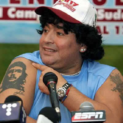 DIEGO MARADONA TATTOO PICS PHOTOS PICTURES OF HIS TATTOOS