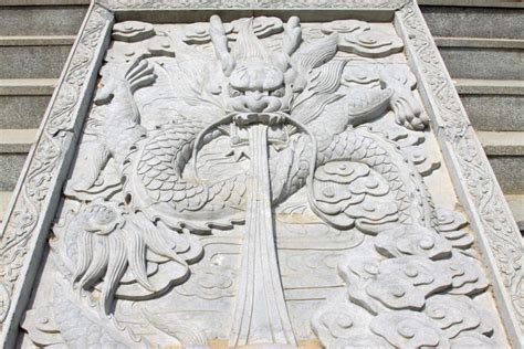 Dragon King Stone Sculpture in a Temple Stock Photo - Image of hebei, life: 216174974