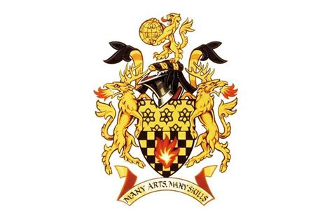 Manchester Metropolitan University’s coat of arms features a number of ...