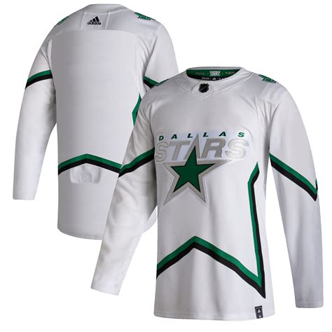 Men's Dallas Stars White 2020-21 Reverse Retro Jersey