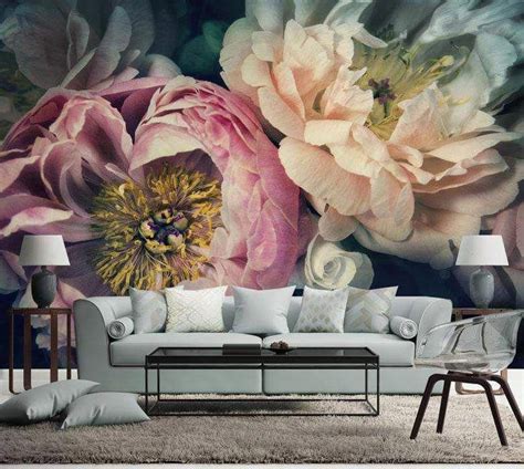 Peony- Beautifully Bold and Floral Design Wallpaper/ Wall mural – Miss Lolo #muralswallpaperLake ...