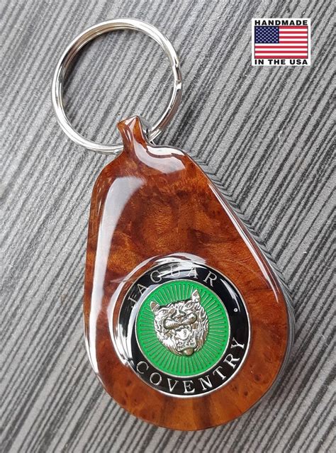 Jaguar Custom Hand Made Wood Walnut Burlmaple Key Chain | Etsy