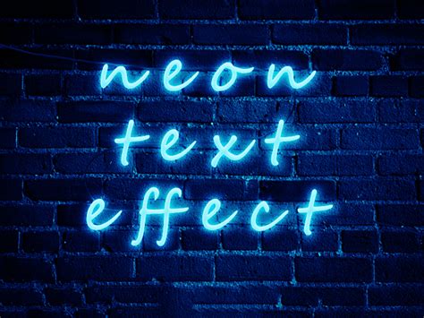 Neon Text Effect | Free PSD Template | PSD Repo