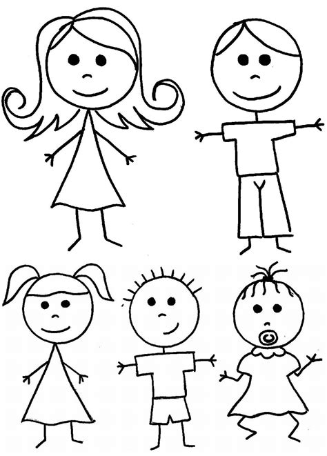 Coloriage Famille #95215 (Personnages) – Dessin à colorier – Coloriages à Imprimer Gratuits