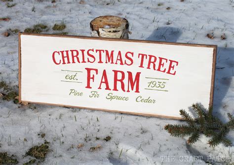 Christmas Tree Vintage Wooden Sign