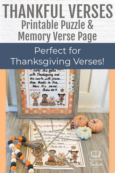 Thanksgiving Resources - Kids Bible Teacher